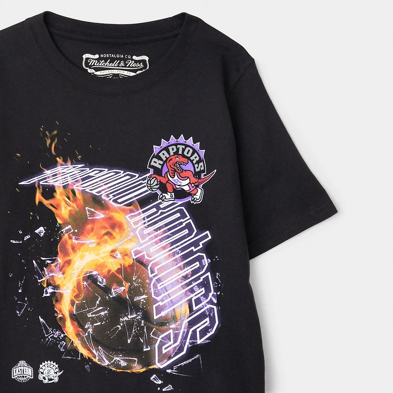 Mitchell & Ness Juniors' Raptors Meteor Tee / Black