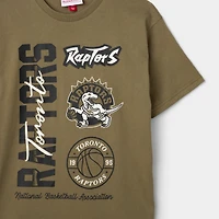 Mitchell & Ness Juniors' Stacked Tee - Raptors / Olive