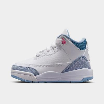 Jordan 3 Retro TD White / Pink Glow - Cobalt Bliss