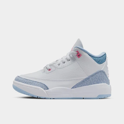 Jordan 3 Retro PS White / Pink Glow - Cobalt Bliss