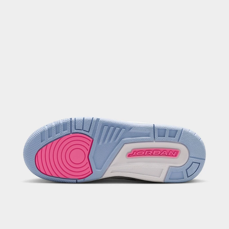 Jordan 3 Retro GS White / Pink Glow - Cobalt Bliss