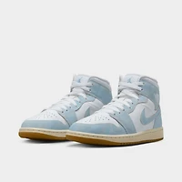 Jordan 1 Mid SE Blanc / Bleu usé - Voile pour femmes