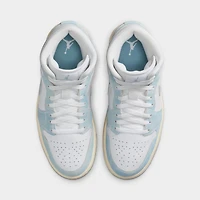 Jordan Women's 1 Mid SE White / Worn Blue - Sail