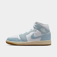 Jordan Women's 1 Mid SE White / Worn Blue - Sail