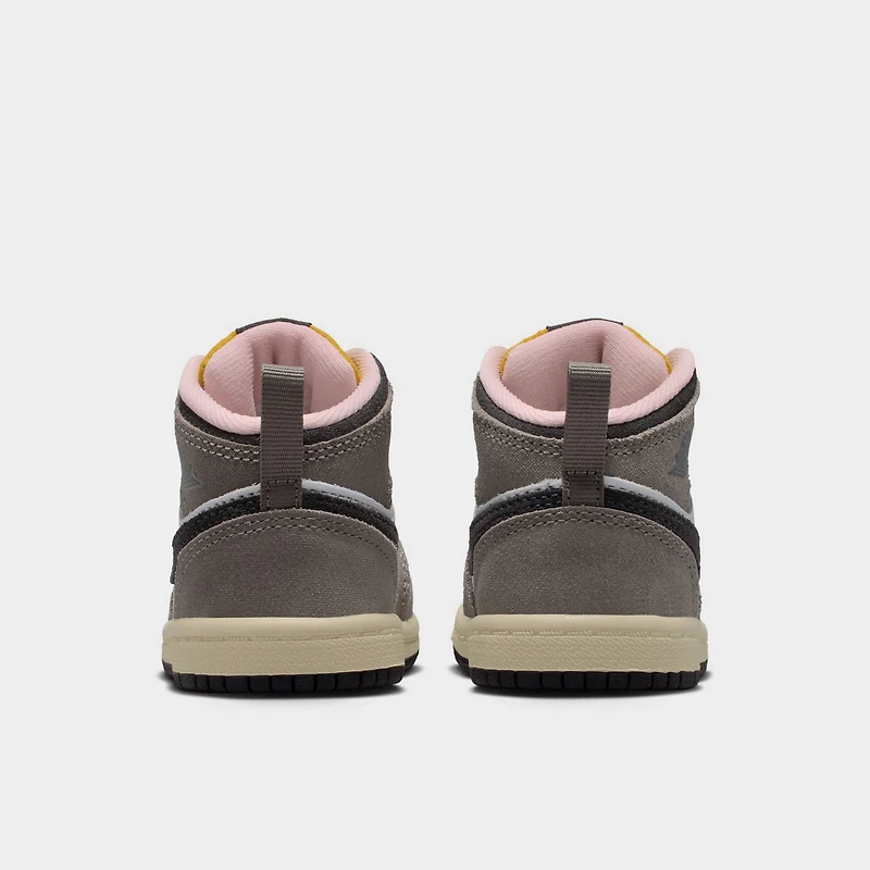 Jordan 1 Mid SE TD White / Oil Grey - Cave Stone
