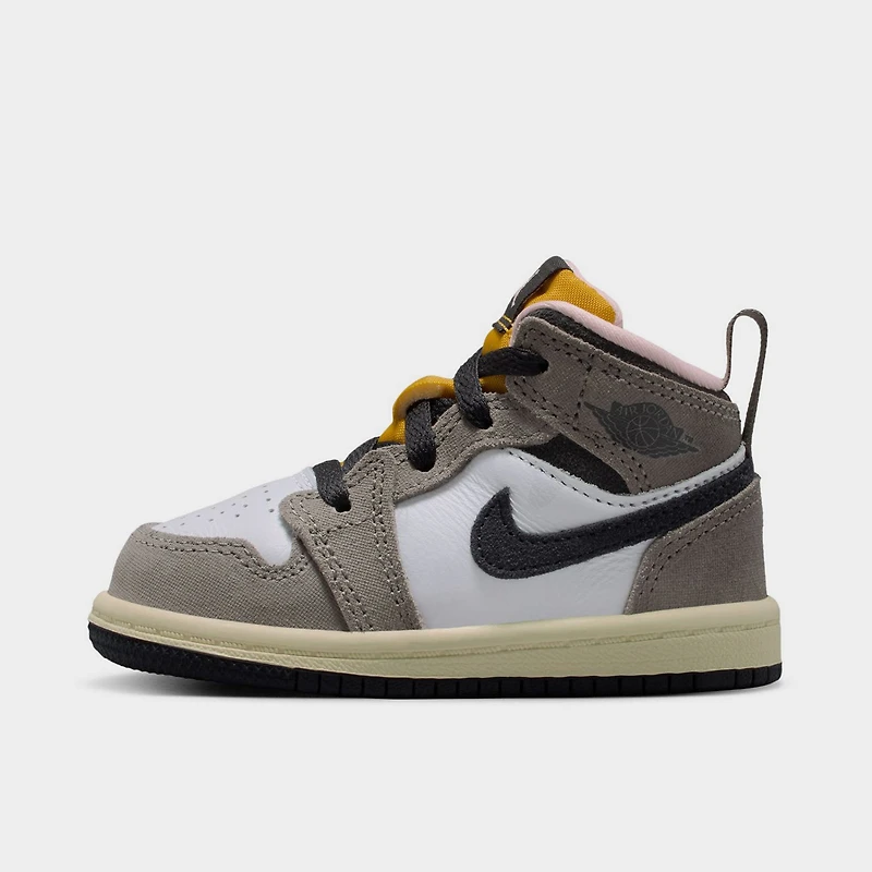 Jordan 1 Mid SE TD White / Oil Grey - Cave Stone