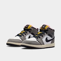 Jordan 1 Mid SE PS White / Oil Grey - Cave Stone