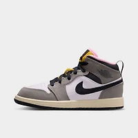 Jordan 1 Mid SE PS White / Oil Grey - Cave Stone