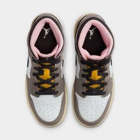 Jordan 1 Mid SE GS White / Oil Grey - Cave Stone