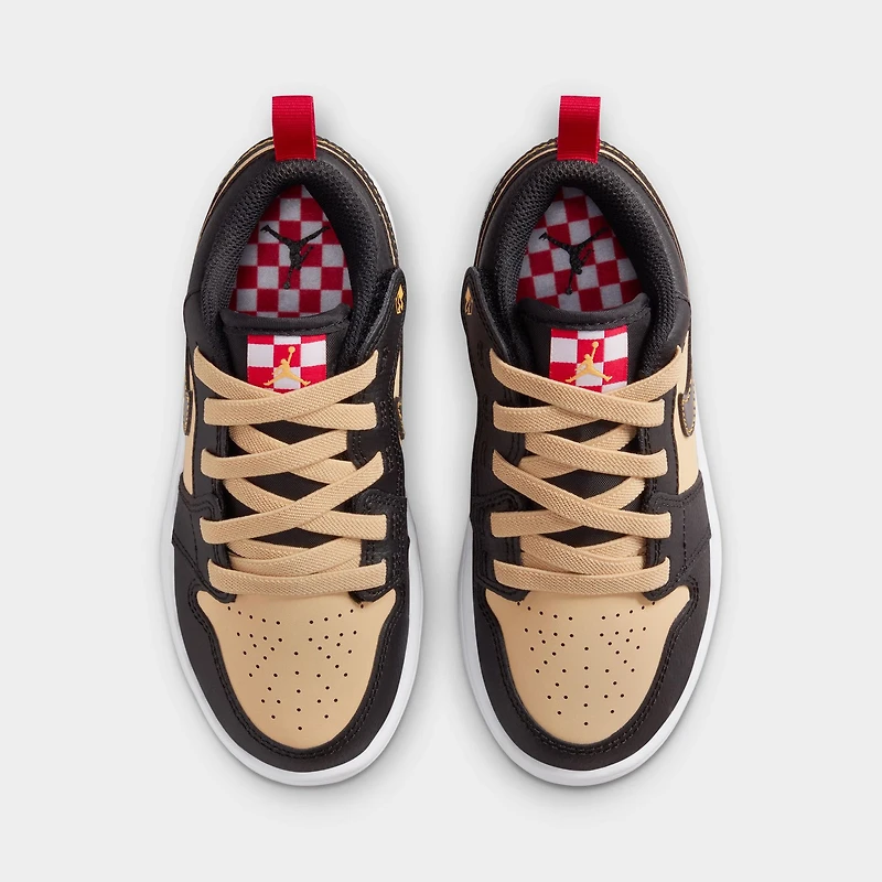 Jordan 1 Low SE PS Sesame / Fire Red - Black