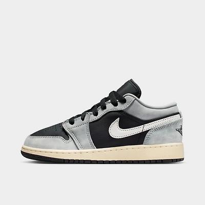 Jordan 1 Low SE GS Light Smoke Grey / Black - Sail