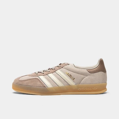 adidas Women's Gazelle Light Brown / Off White - Gum