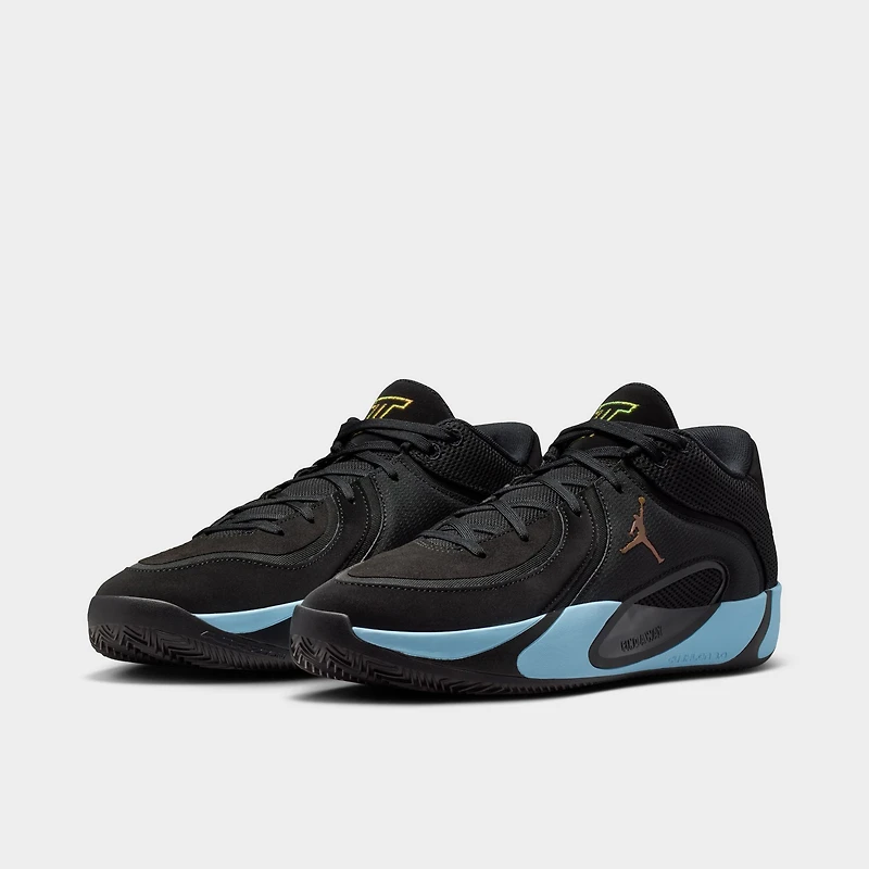 Jordan Tatum 4 Noir / Bleu Glacé