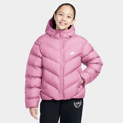 Nike Junior Girls' Therma-FIT Loose-Fit Puffer Jacket / Pink Rise