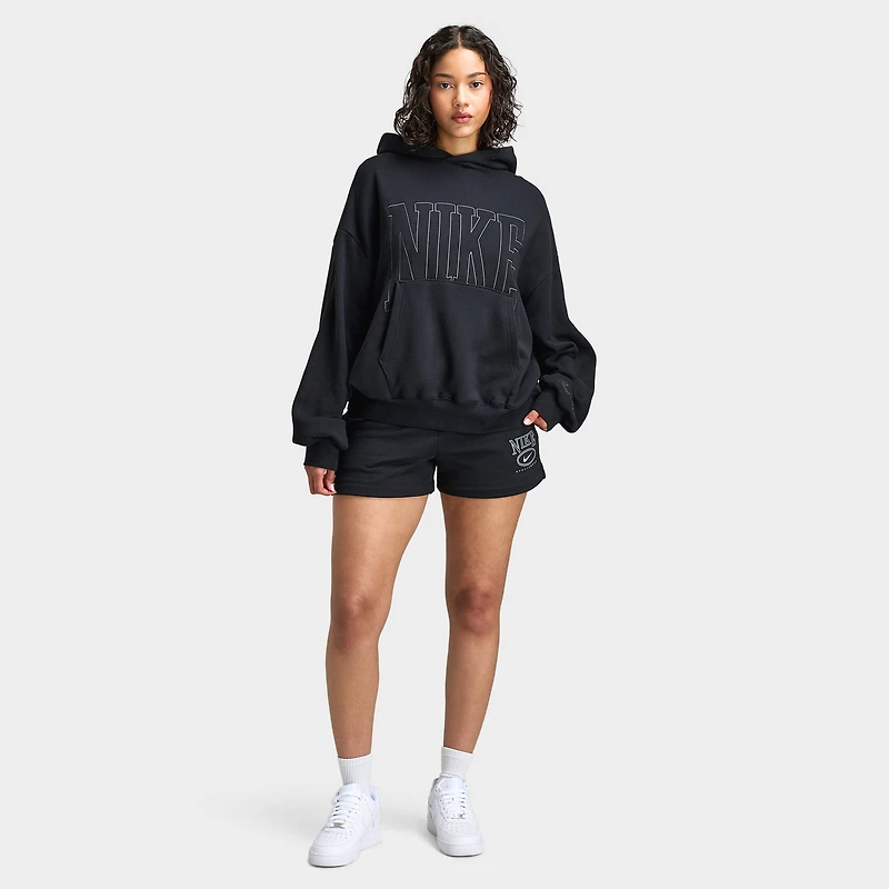 Nike Sportswear Women's Over-Oversized French Terry Pullover Hoodie Black / Anthracite