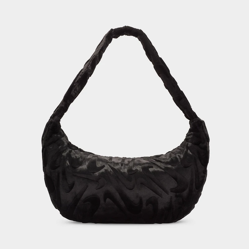 Nike Sportswear Fx Fur Slouchy Bag Black / Black