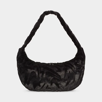 Nike Sportswear Fx Fur Slouchy Bag Black / Black