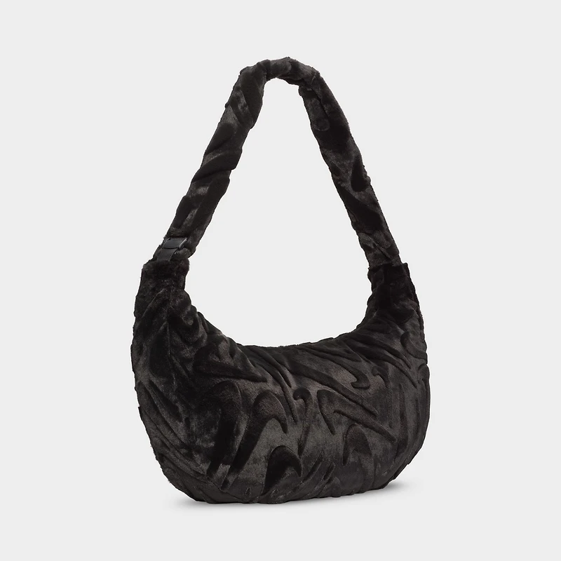 Nike Sportswear Fx Fur Slouchy Bag Black / Black