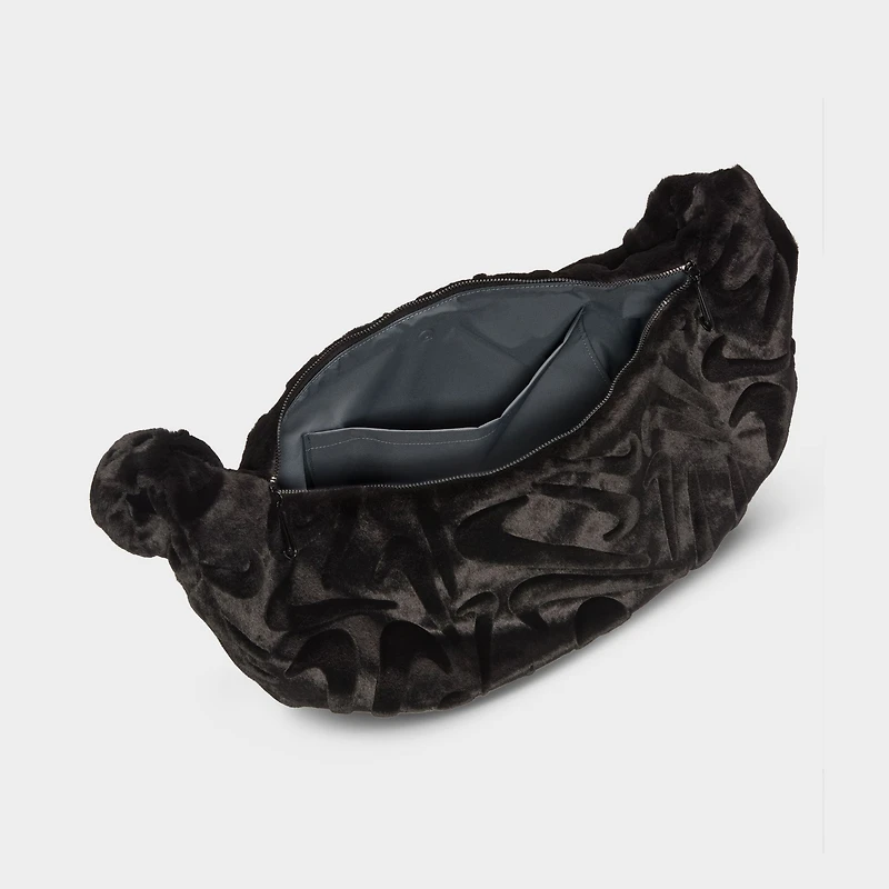 Nike Sportswear Fx Fur Slouchy Bag Black / Black