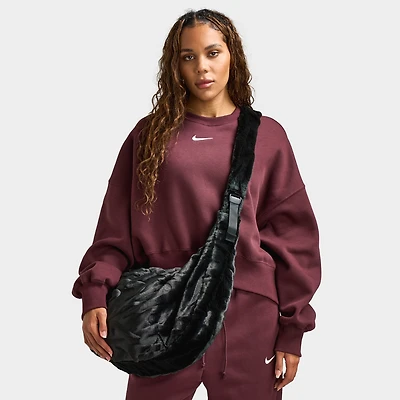 Nike Sportswear Fx Fur Slouchy Bag Black / Black