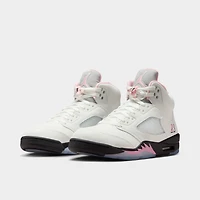 Jordan 5 Retro White / Medium Soft Pink - Black