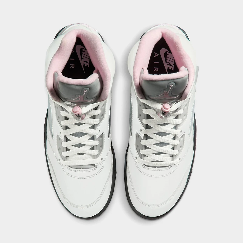 Jordan 5 Retro White / Medium Soft Pink - Black