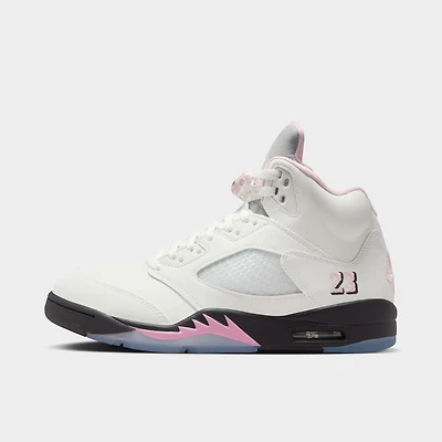 Jordan 5 Retro White / Medium Soft Pink - Black
