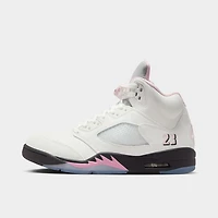 Jordan 5 Retro White / Medium Soft Pink - Black
