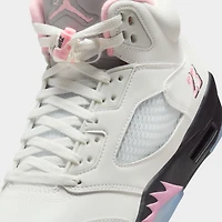 Jordan 5 Retro White / Medium Soft Pink - Black
