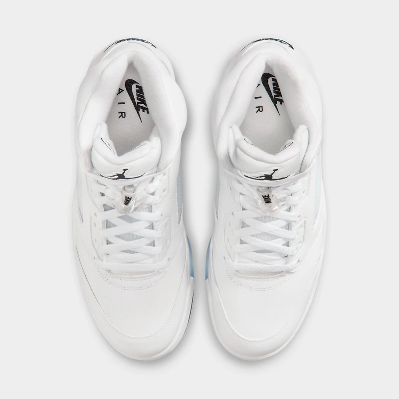 Jordan 5 Rétro OG «Blanc Métallique» Blanc / Noir