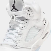 Jordan 5 Rétro OG «Blanc Métallique» Blanc / Noir