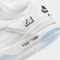 Jordan 5 Rétro OG «Blanc Métallique» Blanc / Noir