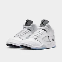 Jordan 5 Retro PS Blanc / Noir - Argent Métallisé