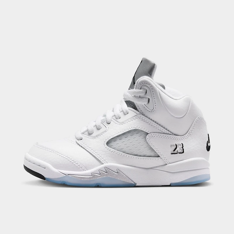 Jordan 5 Retro PS White / Black - Metallic Silver