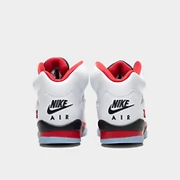 Jordan 5 Retro GS White / Fire Red - Black