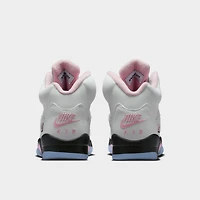 Jordan 5 Retro GS White / Medium Soft Pink - Black
