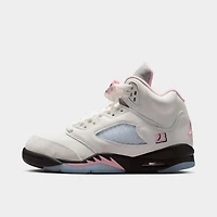 Jordan 5 Retro GS White / Medium Soft Pink - Black