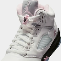 Jordan 5 Retro GS White / Medium Soft Pink - Black
