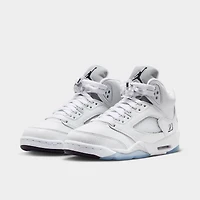 Jordan 5 Retro GS White / Black - Metallic Silver