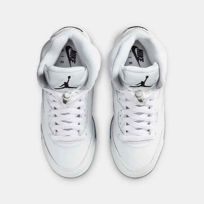 Jordan 5 Retro GS White / Black - Metallic Silver