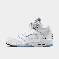 Jordan 5 Retro GS White / Black - Metallic Silver