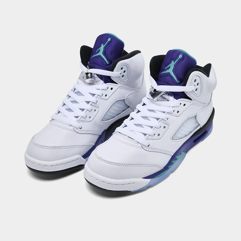 Jordan 5 Rétro OG GS Blanc / Nouvelle Émeraude - Raisin Glacé