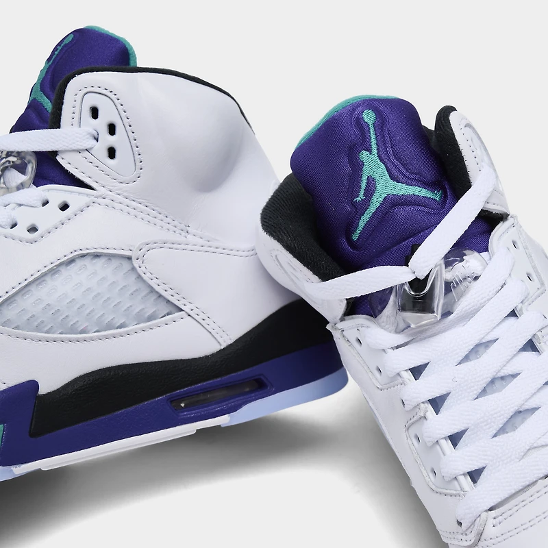 Jordan 5 Rétro OG GS Blanc / Nouvelle Émeraude - Raisin Glacé