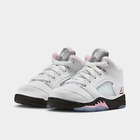 Jordan 5 Rétro TD Blanc / Rose moyen - Noir