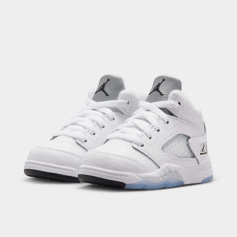 Jordan 5 Retro TD Blanc / Noir - Argent Métallique