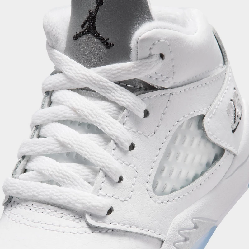 Jordan 5 Retro TD Blanc / Noir - Argent Métallique