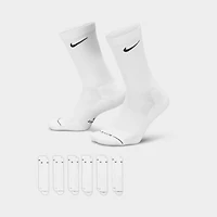 Nike Everyday Elevated Crew Socks (6-Pack) White / Black