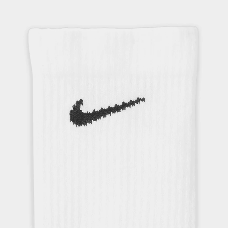 Nike Everyday Elevated Chaussettes Crew (6 Paires) Blanc / Noir