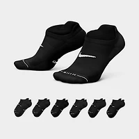 Nike Everyday Elevated No Show Socks (6 Pack) Black/ White