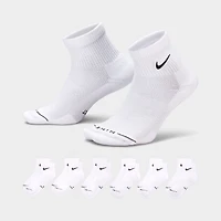 Nike Everyday Elevated Ankle Socks (6-Pack) White / Black